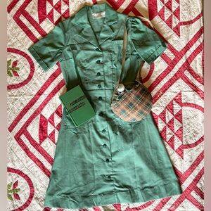 Vintage 1950s-60s Girl Scout dress (canteen sold separately / handbook NFS)